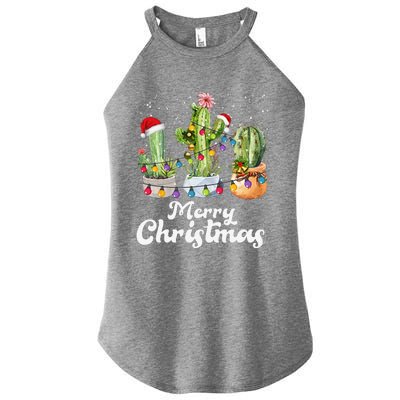 Cactus Christmas Pj Costume Design Party Plant Lovers Women's Perfect Tri Rocker Tank