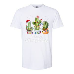 Cactus Christmas Pj Costume Design Party Plant Lovers Softstyle CVC T-Shirt