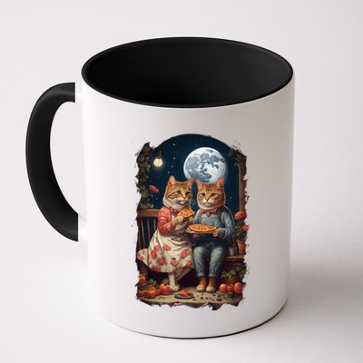 Cottagecore Cats Pizza Mug