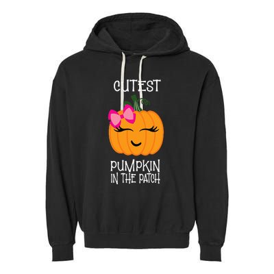 Cutest Coolest Pumpkin In The Patch Halloween Garment-Dyed Fleece Hoodie