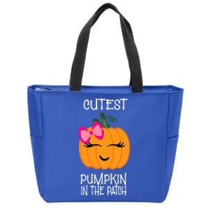 Cutest Coolest Pumpkin In The Patch Halloween Zip Tote Bag