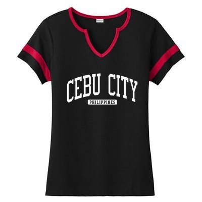 Cebu City Philippines Style Ladies Halftime Notch Neck Tee