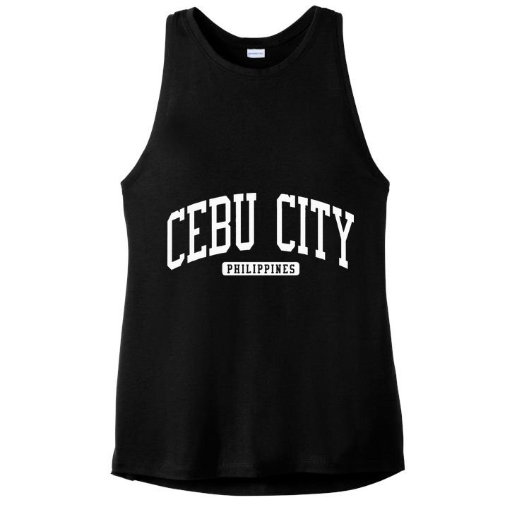 Cebu City Philippines Style Ladies PosiCharge Tri-Blend Wicking Tank