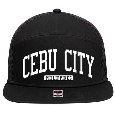 Cebu City Philippines Style 7 Panel Mesh Trucker Snapback Hat