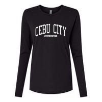 Cebu City Philippines Style Womens Cotton Relaxed Long Sleeve T-Shirt