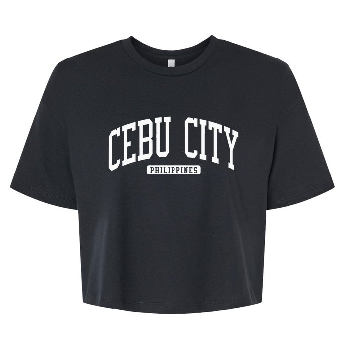 Cebu City Philippines Style Bella+Canvas Jersey Crop Tee