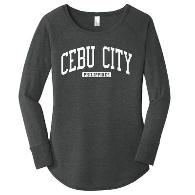 Cebu City Philippines Style Women's Perfect Tri Tunic Long Sleeve Shirt