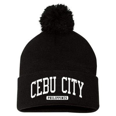 Cebu City Philippines Style Pom Pom 12in Knit Beanie