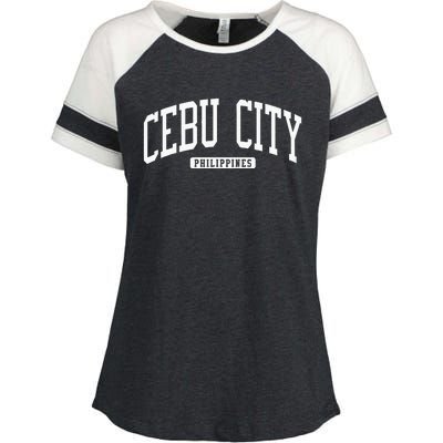 Cebu City Philippines Style Enza Ladies Jersey Colorblock Tee