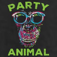 Cute Chimpanzee Party Animal Lover Colorful Monkey Hat