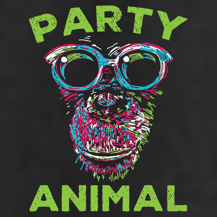 Cute Chimpanzee Party Animal Lover Colorful Monkey Hat