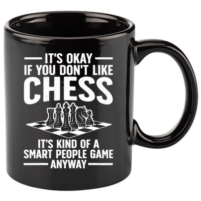 Cool Chess Players Art For Men Chess Lover Novelty 11oz C Handle Ceramic Mug