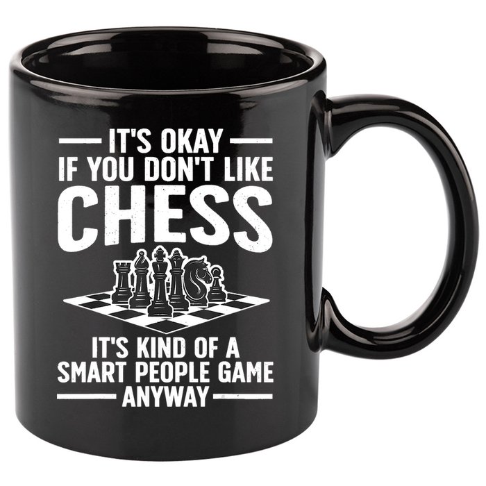 Cool Chess Players Art For Men Chess Lover Novelty 11oz C Handle Ceramic Mug
