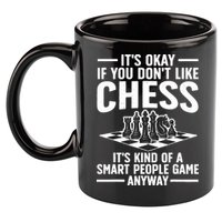 Cool Chess Players Art For Men Chess Lover Novelty 11oz C Handle Ceramic Mug