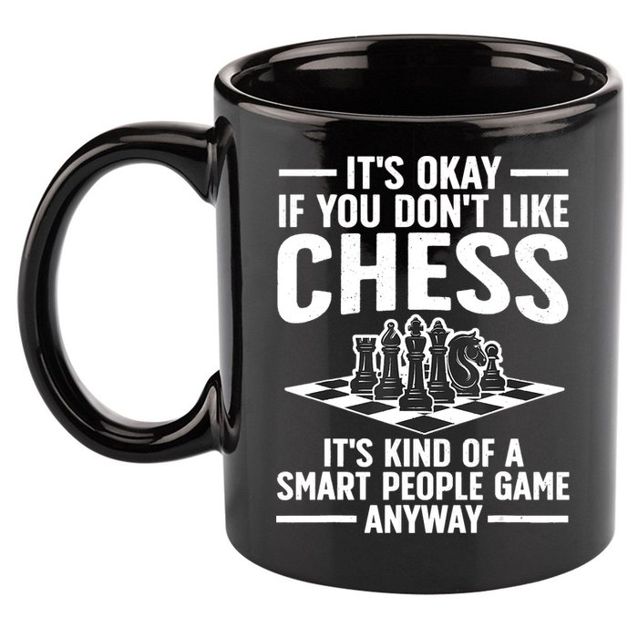 Cool Chess Players Art For Men Chess Lover Novelty 11oz C Handle Ceramic Mug