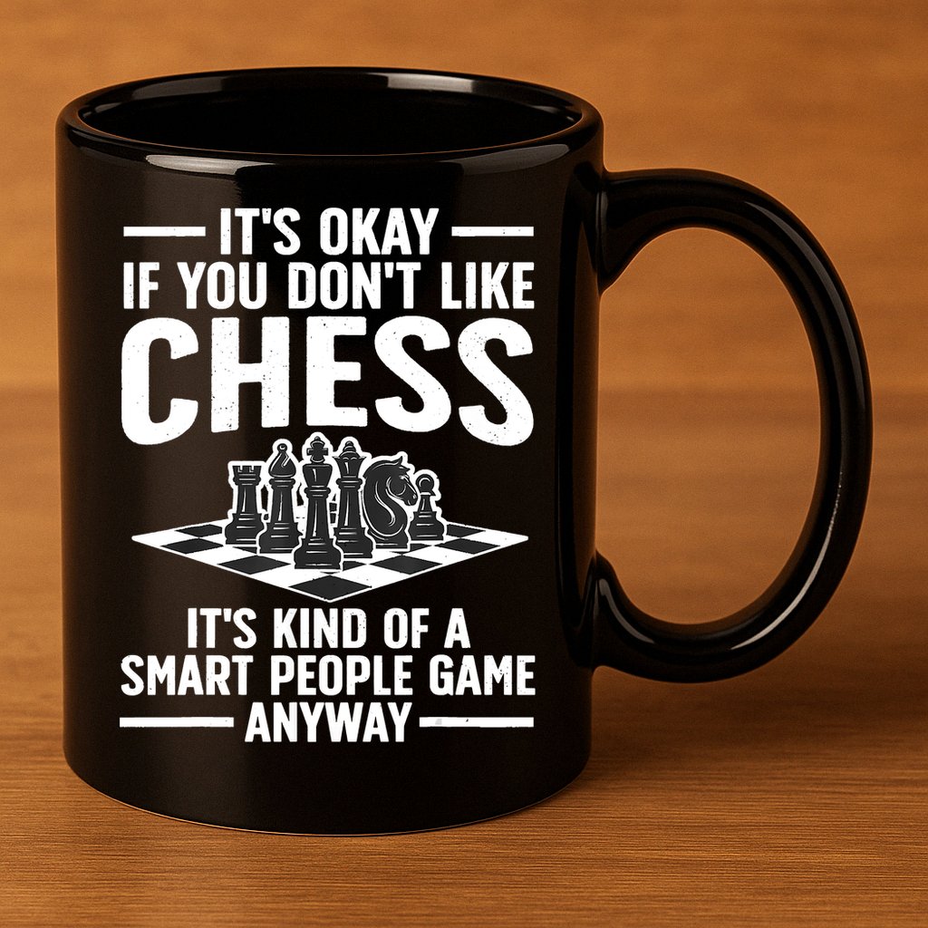 Cool Chess Players Art For Men Chess Lover Novelty 11oz C Handle Ceramic Mug