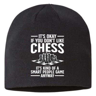 Cool Chess Players Art For Men Chess Lover Novelty Sustainable Beanie