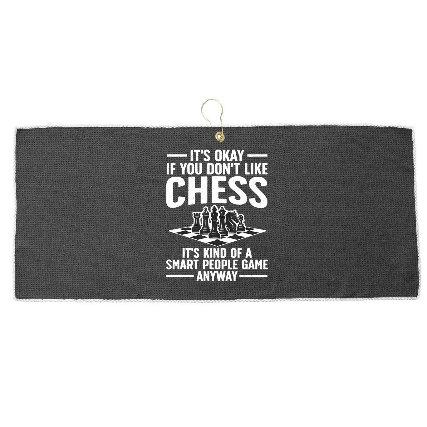 Cool Chess Players Art For Men Chess Lover Novelty Large Microfiber Waffle Golf Towel