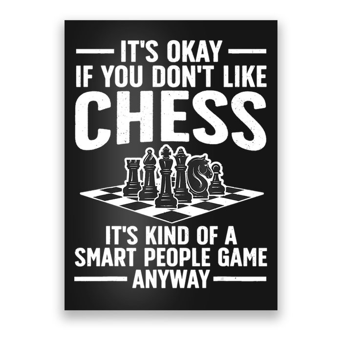 Cool Chess Players Art For Men Chess Lover Novelty Poster