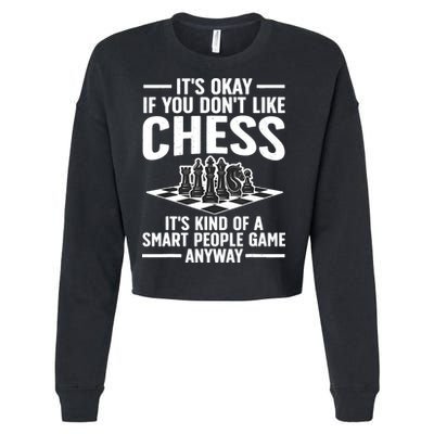 Cool Chess Players Art For Men Chess Lover Novelty Cropped Pullover Crew