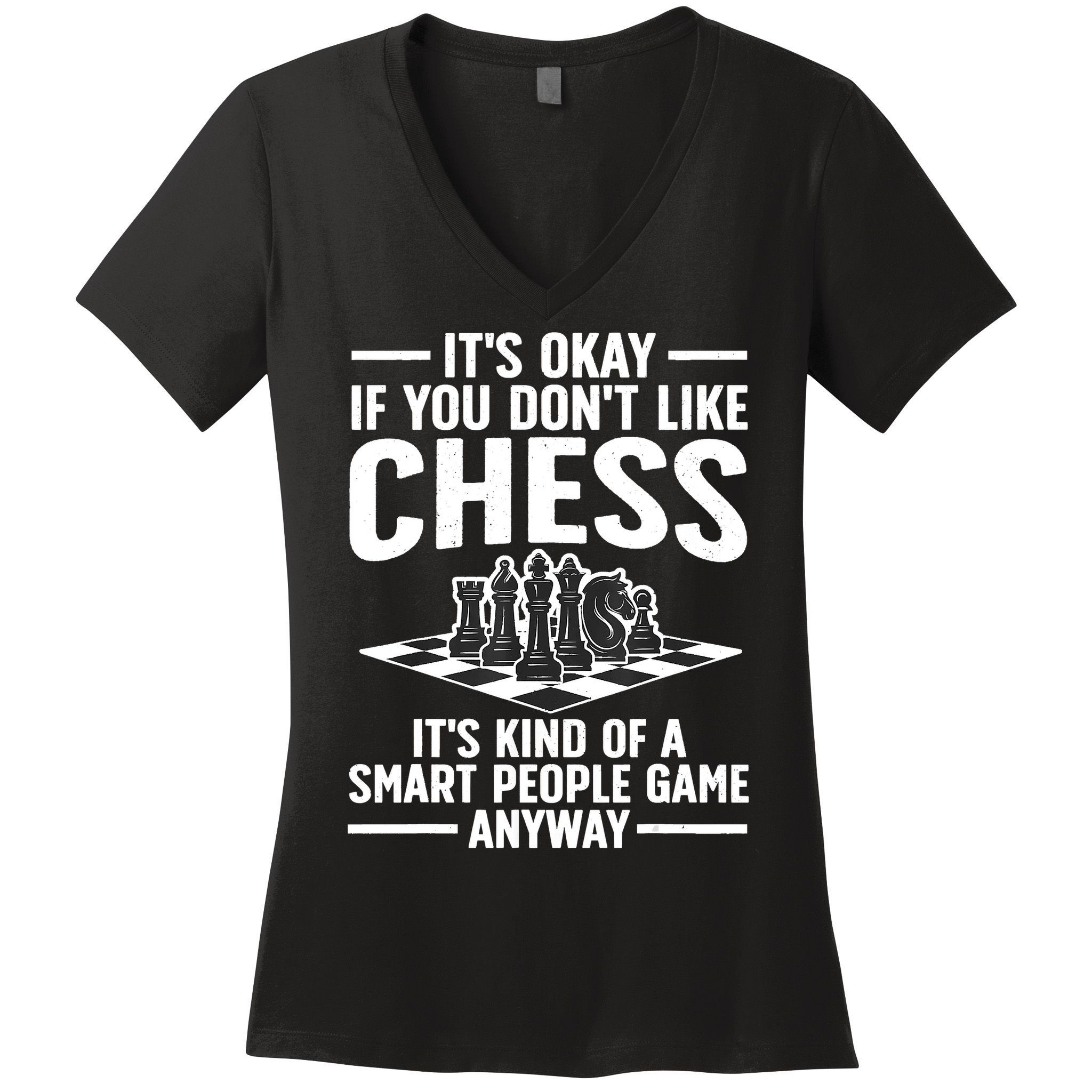 Cool Chess Players Art For Men Chess Lover Novelty Women's V-Neck T-Shirt