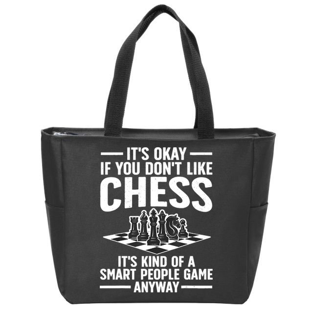 Cool Chess Players Art For Men Chess Lover Novelty Zip Tote Bag