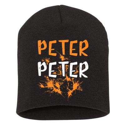 Couples Costume Peter Pumpkin Eater Splash Halloween Short Acrylic Beanie