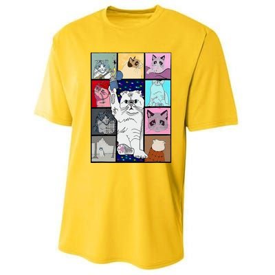 Cute Cat Purring In My Lap Cause It Loves Me Cat Lover Performance Sprint T-Shirt