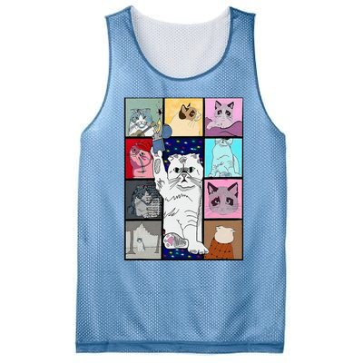 Cute Cat Purring In My Lap Cause It Loves Me Cat Lover Mesh Reversible Basketball Jersey Tank