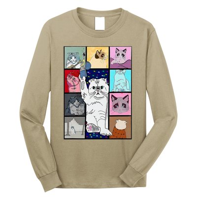 Cute Cat Purring In My Lap Cause It Loves Me Cat Lover Long Sleeve Shirt