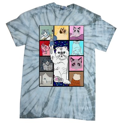 Cute Cat Purring In My Lap Cause It Loves Me Cat Lover Tie-Dye T-Shirt