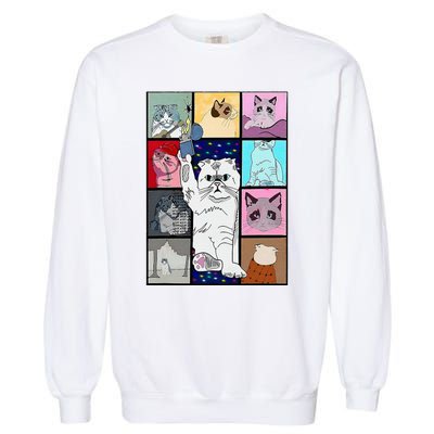 Cute Cat Purring In My Lap Cause It Loves Me Cat Lover Garment-Dyed Sweatshirt