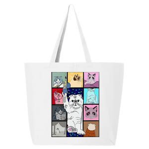 Cute Cat Purring In My Lap Cause It Loves Me Cat Lover 25L Jumbo Tote