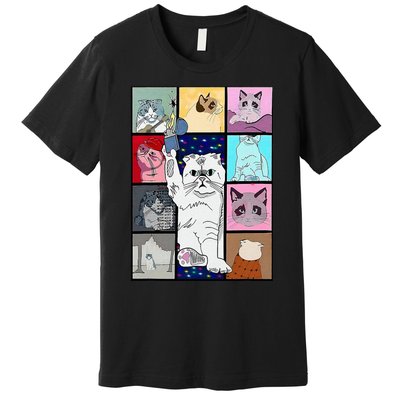 Cute Cat Purring In My Lap Cause It Loves Me Cat Lover Premium T-Shirt