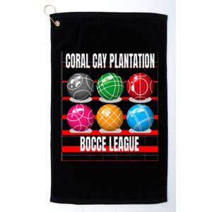 Coral Cay Plantation Bocce Boules  Platinum Collection Golf Towel