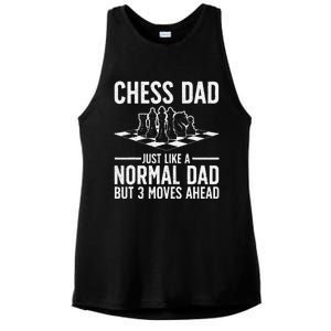 Cool Chess Player Art Dad Knight Chess Lovers Pieces Ladies PosiCharge Tri-Blend Wicking Tank