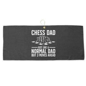 Cool Chess Player Art Dad Knight Chess Lovers Pieces Large Microfiber Waffle Golf Towel