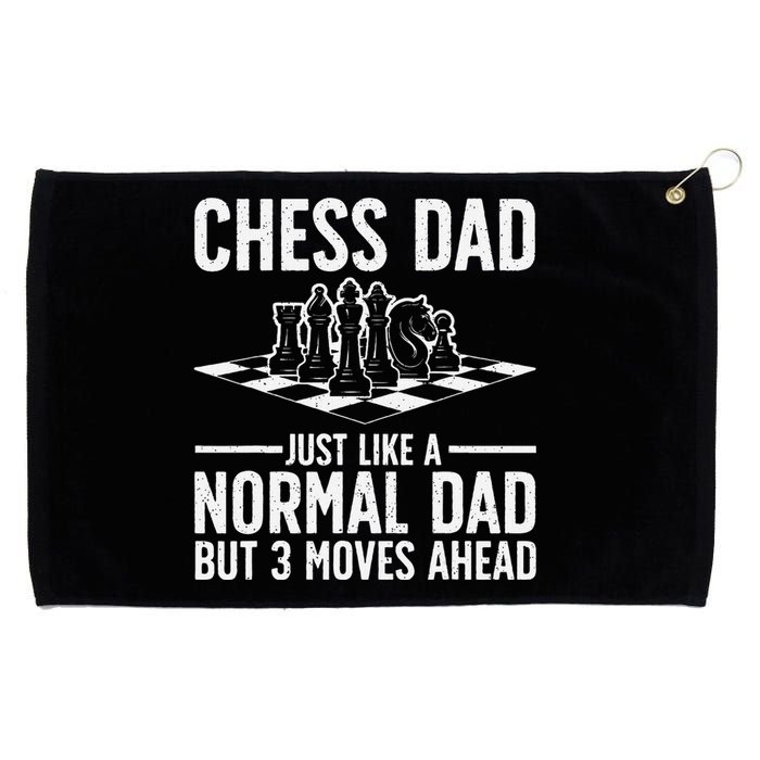 Cool Chess Player Art Dad Knight Chess Lovers Pieces Grommeted Golf Towel