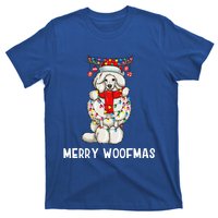 Christmas Cute Poodle Dog Holiday Lights Merry Woofmas Gift T-Shirt