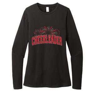 Cheerleader Cheer Pom Team Colors Gift Sleepover Fall Spring Gift Womens CVC Long Sleeve Shirt