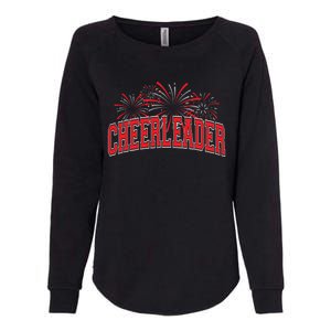 Cheerleader Cheer Pom Team Colors Gift Sleepover Fall Spring Gift Womens California Wash Sweatshirt