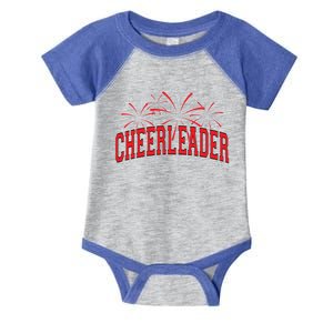 Cheerleader Cheer Pom Team Colors Gift Sleepover Fall Spring Gift Infant Baby Jersey Bodysuit