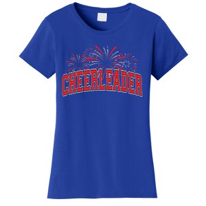 Cheerleader Cheer Pom Team Colors Gift Sleepover Fall Spring Gift Women's T-Shirt