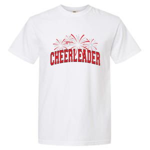 Cheerleader Cheer Pom Team Colors Gift Sleepover Fall Spring Gift Garment-Dyed Heavyweight T-Shirt