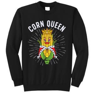 Cool Corn Queen For Girls Food Farming Corn Cob Farmer Sweatshirt