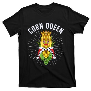 Cool Corn Queen For Girls Food Farming Corn Cob Farmer T-Shirt