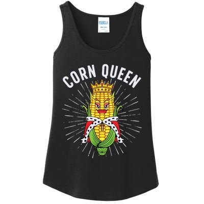 Cool Corn Queen For Girls Food Farming Corn Cob Farmer Ladies Essential Tank