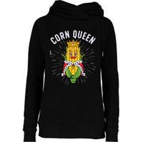 Cool Corn Queen For Girls Food Farming Corn Cob Farmer Womens Funnel Neck Pullover Hood