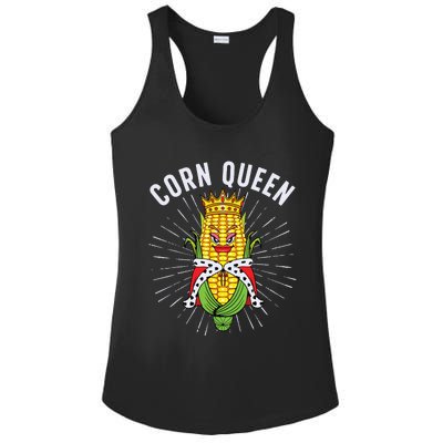 Cool Corn Queen For Girls Food Farming Corn Cob Farmer Ladies PosiCharge Competitor Racerback Tank