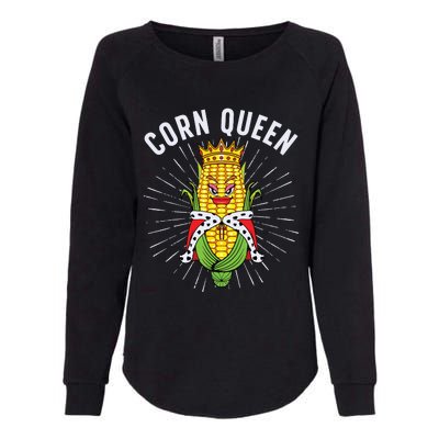 Cool Corn Queen For Girls Food Farming Corn Cob Farmer Womens California Wash Sweatshirt